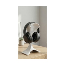 Fandora Modern Minimalist Masaüstü Kulaklık Standı - Gamer Headset Askısı Tutucu Beyaz