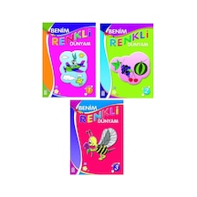 Ata Benim Renkli Dünyam Boyama Kitabı (1) 3 Lü