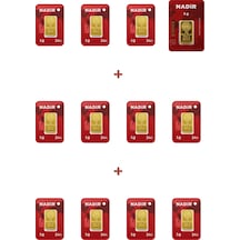 Nadir Gold 24 Ayar 16 Gram Külçe Altın 1 Adet 5 Gram Külçe Altın + 11 Adet 1 Gram Külçe Altın