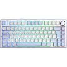Aula F75 Mekanik Rgb Tkl Graywood V4 Switch Kablosuz Makrolu Hot Swap Türkçe Q Klavye Buz Mavisi