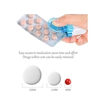 Sones Taşınabilir Hap Alıcı Tabletler Haplar Blister Paket Açacağı Haplar Kutu Kılıfı Şeffaf