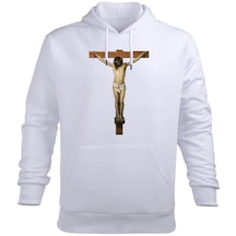 Christ Crucified Erkek Kapüşonlu Hoodie Sweatshirt (525466815)