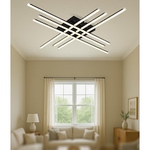 Tt070-sy-byr Tt Ayd. Beyaz Işık 6 Lı Çubuk Mat Siyah Led Avize