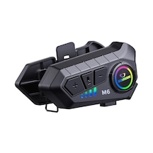 Soman Motosiklet Kaskı Bluetooth Kulaklık Stereo Ses Mikrofonu, Stil: M6-soft Mic
