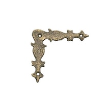 Prinç döküm antik oksit rustik eskitme, ferforje tipi osmanlı tarzı kapı için gönye süs HFT11011