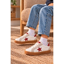 Çocuk Esnek Sneaker Beyaz/kırmızı