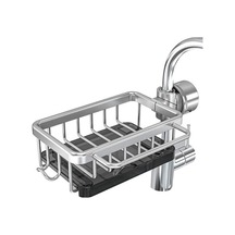 Ankatek Üstü Süngerlik Mutfak Musluk Lavabo Kancalı Gümüş Gümüş Düzenleyici, Zg Çok Renkli Çok Renkli