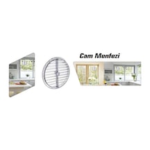 Doğalgaz Havalandırma Cam Menfezi Şeffaf 175 MM