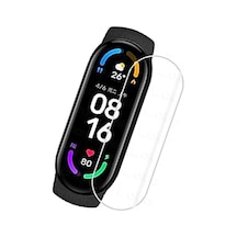 Xiaomi Mi Band 6 Uyumlu Polymer Nano Ekran Koruyucu - Şeffaf
