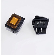 Anahtar Büyük On Off Sarı Işıklı 30a 220v Kcd2-201nw-by 4 Pin