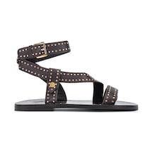 Janet&janet Kadın Suni Deri Kahverengi Düz Sandalet 1215 J850 Bn Sndlt Y26 Dark Brown Kahve