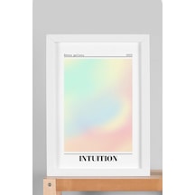 Intuition Çerçeveli Tablo Sezgi İçgüdü Aura Enerji Renkleri Retro Gallery