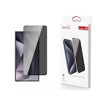 Galaxy Uyumlu S24 Ultra Zore Kor Privacy Cam Ekran Koruyucu-siyah