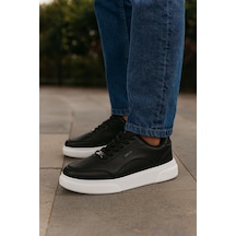Erkek Bağcıklı Sneaker Günlük Rahat Dört Mevsim Spor Ayakkabı Siyah