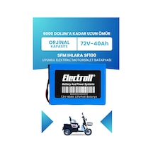 Sfm Ihlara Sf100 Uyumlu Batarya Lifepo4 72v 40ah Elektrikli Motorsiklet Bataryası