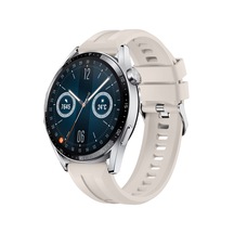 Sneezy Huawei Watch Gt3 46mm Gt2 46mm İle Uyumlu Spor Silikon Metal Tokalı Soft Saat Kordonu