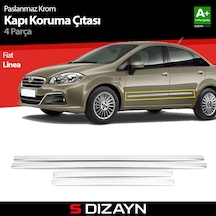 S-Dizayn Fiat Linea Kapı Koruma Çıtası Krom 2007-2018