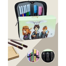 Kalem Kutusu Anime-manga Harry Potter Temalı Orginazer Üç Bölmel