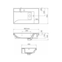 Quattro Etejerli Lavabo 80 Cm Beyaz 8080