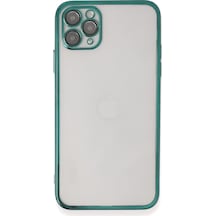 Newface - 394 - Apple iPhone Uyumlu 11 Pro Kılıf Razer Lensli Silikon - Kmrsfres - - Yeşil