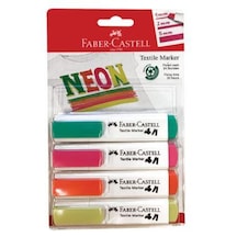 Faber Castell Tekstil Markörü Neon 4'Lü