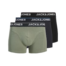 Jack & Jones Jack&jones Jactimothy Solid Trunks 3'lü Erkek Boxer 12291495 Çok Renkli