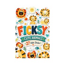 Sevimli Aslan Sticker Seti - 27 Adet Etiket Çıkartma Diğer