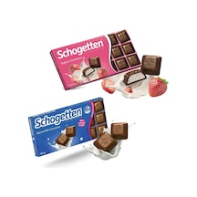 Schogetten Sütlü Ve Yoğurt Çilekli Çikolata 100 Gr 2 Li Paket