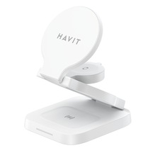 Havit W3038 Katlanabilir Kablosuz Şarj Cihazı 15w - Beyaz
