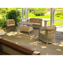 Tu Tienda Tire 2 1 1 Masa Bahçe Balkon Mobilyası,kahverengi Bej Tu Tienda Tire 2 1 1 Masa Bahçe Balkon Mobilyası,kahverengi Bej