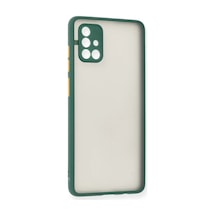 Samsung Uyumlu Galaxy A71 Uyumlu Kılıf Montreal Silikon Kapak - Yeşil