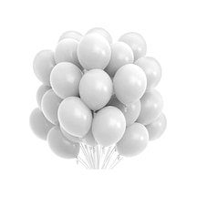Pastel Balon Beyaz 50 Adet BEYAZ