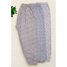 Sierna 3 Adet Kadın Desenli Uzun Lastikli Pijama Altı Yazlık Srn-003965 Karışık3