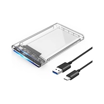 Şeffaf 2.5 Hdd Ssd Usb 3.0 Type C 3.1 Kutusu 4389P Hard Disk Harici