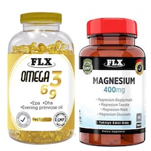 Flx Omega 3-6-9 180 Softgel + Flx Magnezyum Malat 60 Tablet