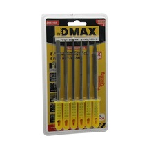 Dmax 4160 Mini Çelik Eğe Seti 6 Adet Düz - Yuvarlak - Yarı Dairesel - Kare - Üçgen