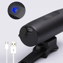 Konesam Usb Şarjlı Bisiklet Farı Ve Arka Lamba Seti, 300 Lümen Parlaklık, Gopro Bağlantı Adaptörü Dahil