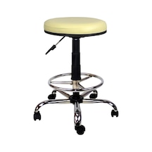 Bürocci Metal Ayaklı Yüksek Tabure-Krem-2999T0115
