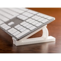 Ergonomik Masaüstü Klavye Standı & Yükseltici Aparat - Dayanıklı Şeffaf Tasarım 115x45x20mm