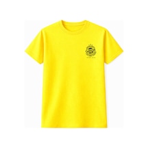 California 55 College Baskılı Oversize Unisex T-shirt %100 Pamuk Street Style Yazlık Unisex Tişört Sarı