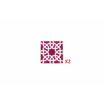 Porland Morocco Fuşya Bardak Altlığı 10x10cm 2'li 04AP021651