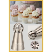Paslanmaz Çelik Krema Sıkma Torbası Ucu Russian Ball Piping Tip