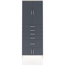 Arges Dolap 2 Raflı 5 Çekmeceli 4 Kapaklı 88x30x243 Aytaşı-an... Aytaşı