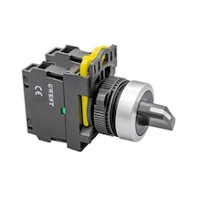 Gwest A5-20xs/fu ,3-konum/kontak-2a Siyah Yaylı M22 Anahtar