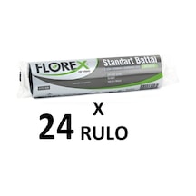 Florex Florex Standart Battal Boy ( 72X95 Cm ) Siyah Çöp Poşeti 24 Rulo 10*24=240 Adet