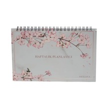 Akıllıca Haftalık Planlayıcı 13,5 X 19,5 Cm Weekly Planner Orchid Flower Defter