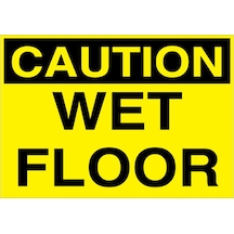 Caution Wet Floor Uyarı Tabelası - 70x100 Foreks - İl6