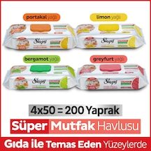 Easy Clean Süper Yüzey Temizlik Mutfak Havlusu&Mendili Karma Paket 4X50 (200 Yaprak)