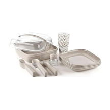 Lovely Piknik Seti 6'lı Set Açık Pembe - Siyah