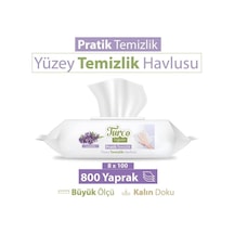 Turco Doğadan Pratik Temizlik Turco Doğadan Pratik Yüzey Temizlik Havlusu Lavanta 8x100 800 Yaprak Beyaz